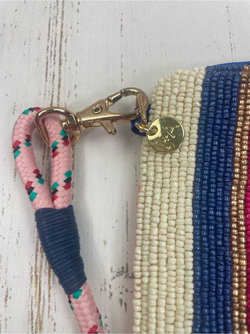 Ink + Alloy Leila Boot Seed Bead Clutch with Strap - Picture 10 of 15